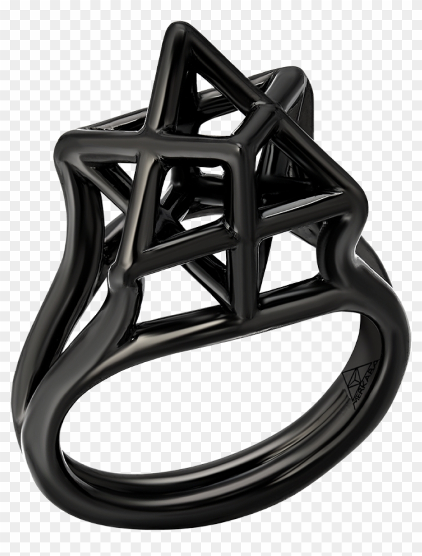 Merkaba Body Black Platinum Ring - Arch Clipart #4919514