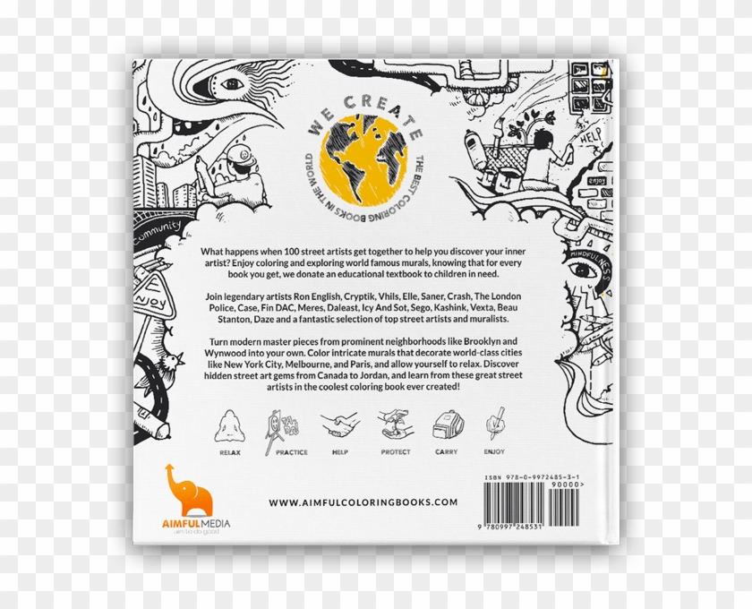 The Ultimate Street Art Coloring Book - Illustration Clipart #4919973