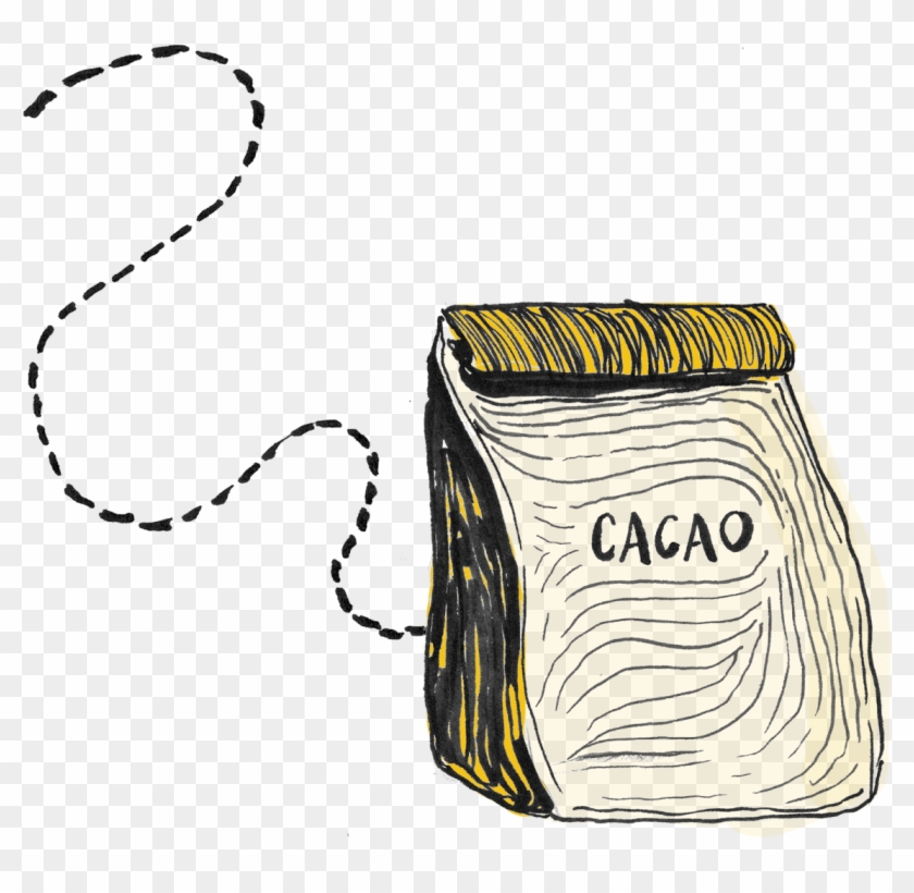 Bag Of Cacao Beans Graphic - Cacao Tree Clipart