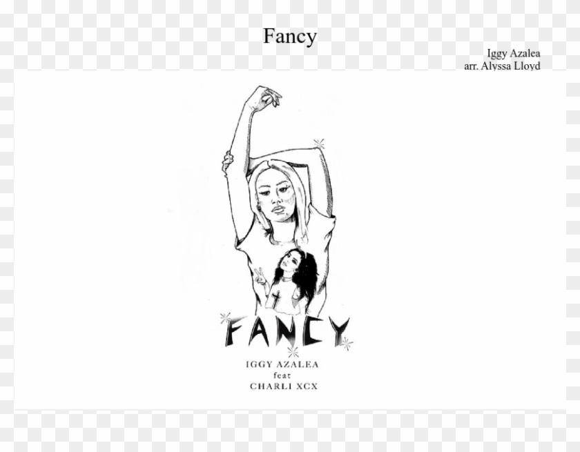 Fancy Sheet Music Composed By Iggy Azalea Arr - Cartoon Clipart