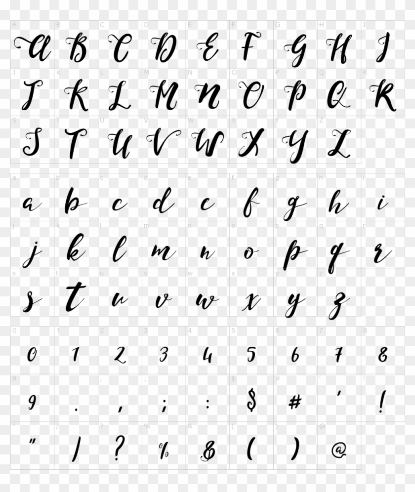 Monica Script Font - Vampire Calligraphy Font Clipart