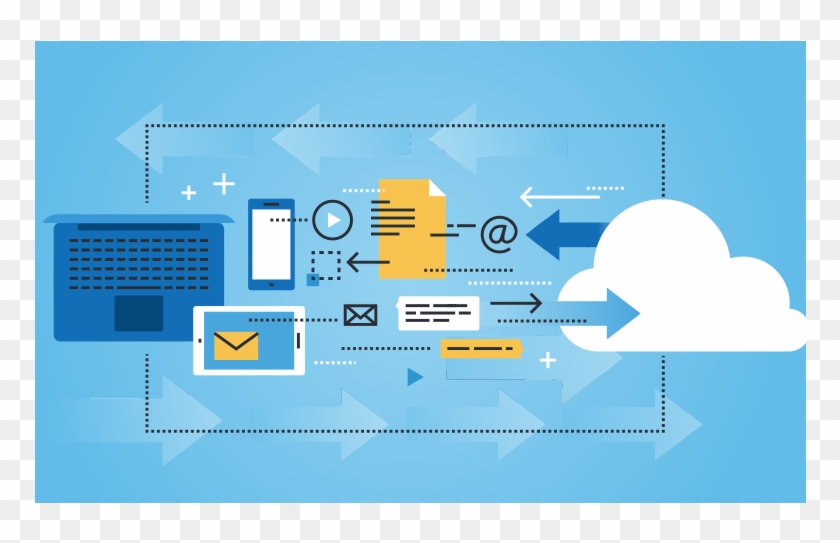 Previous Next - Cloud Computing Web Banner Clipart