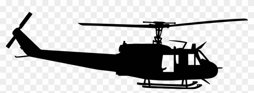 Huey Helicopter Silhouette Clipart #4922452