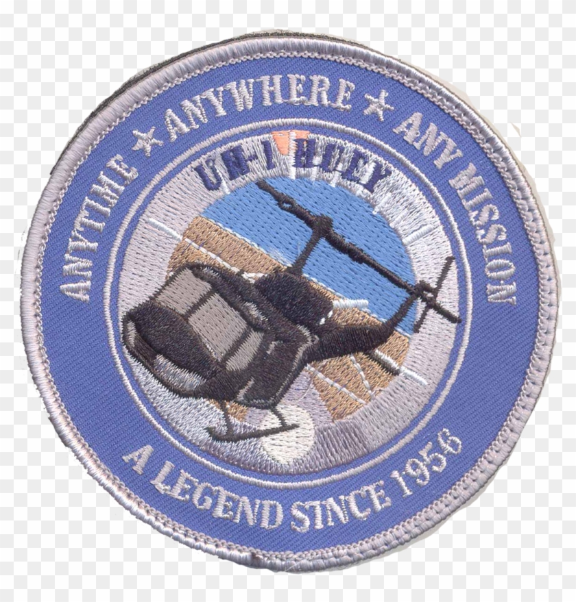 Uh 1 Huey Patch Full Color With Velcro Military, Law - Aerospace Manufacturer Clipart #4922676