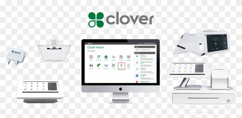 The Clover Pos System Family - Clover Pos Clipart