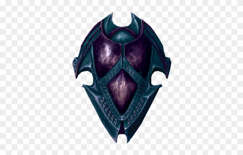 Shield That Creates An Area Of Darkness In Front Of - Skyrim Ebony Shield Clipart #4924428