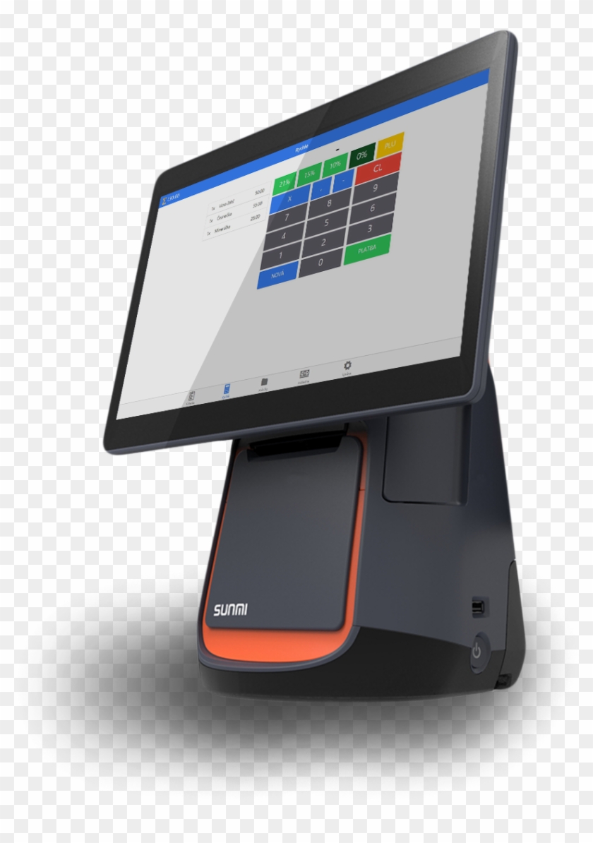 0000340 Sunmi Pos T2 80mm Tiskarna Integrovana Lilka - Feature Phone Clipart