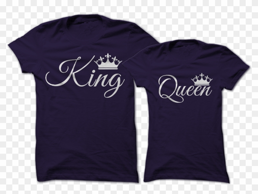 King And Queen Couple Tees - King Queen T Shirt Online Clipart #4924746