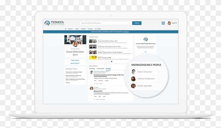 Connect Employees With Colleagues - Salesforce Chatter Clipart #4925150