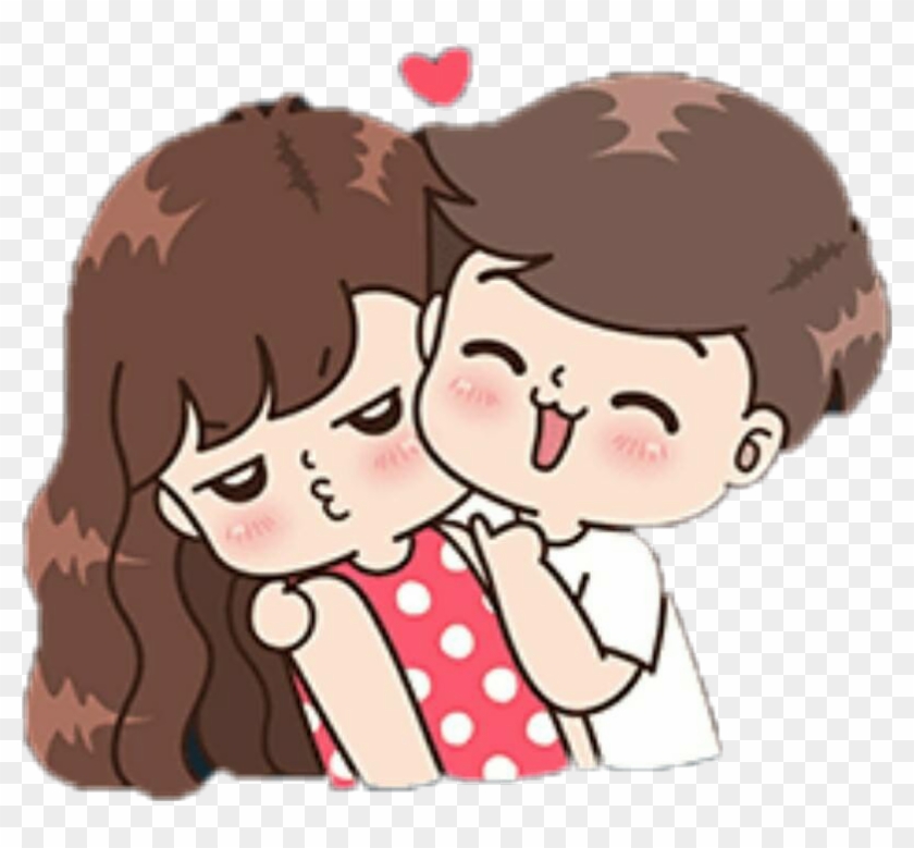 Parejas Sticker - Boobib Cute Couple Stickers Clipart #4925301