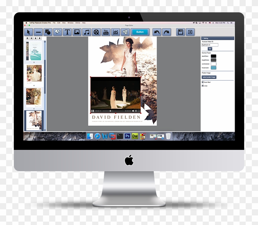 Embed Video, Audio, Hyperlinks, Buttons, And More Multimedia - Computer Monitor Clipart #4925656