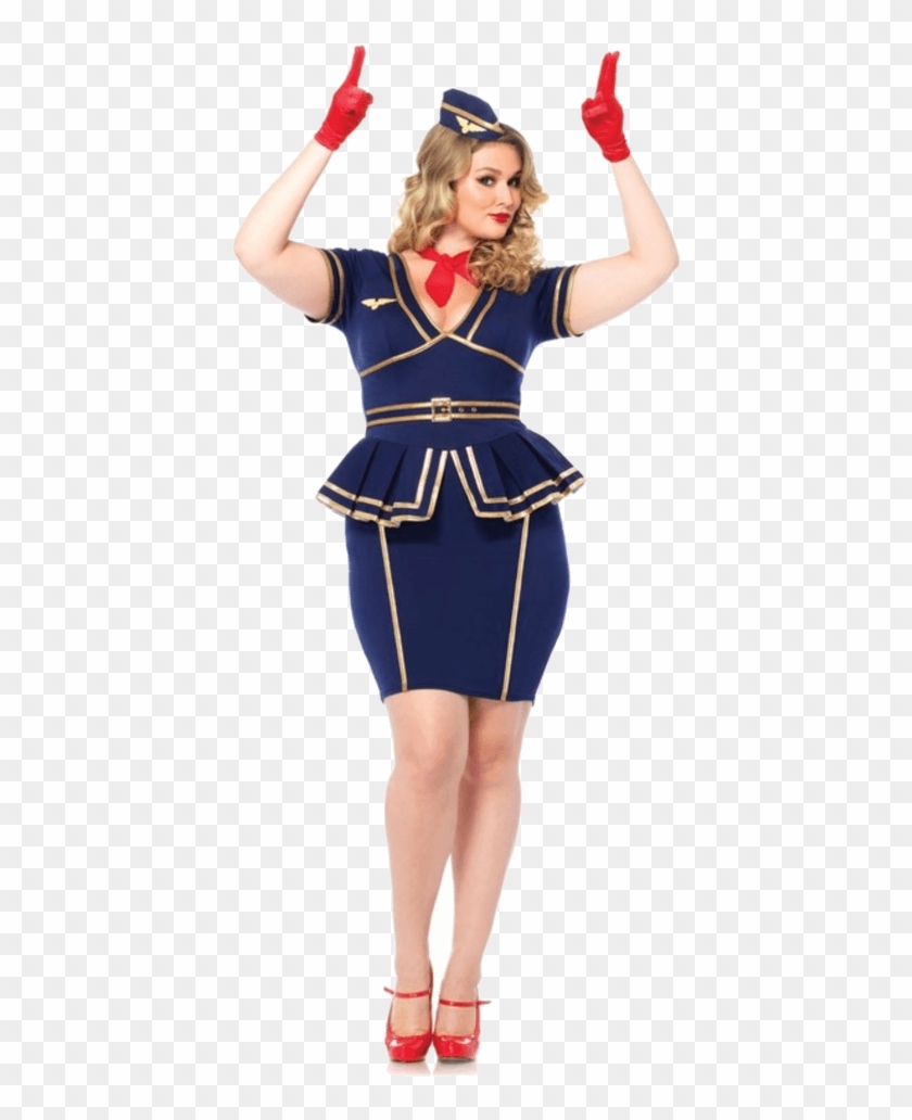 Leg Avenue Friendly Skies Flight Attendant Costume - Air Flight Attendant Costume Clipart #4925777