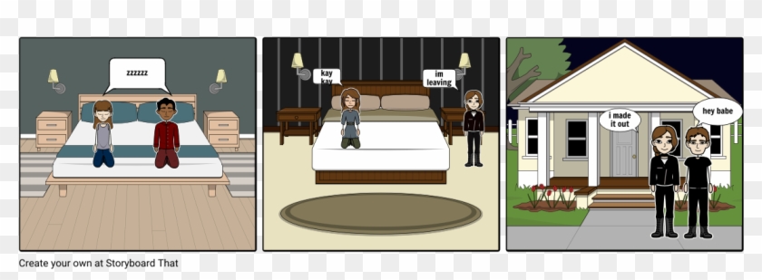 Sneaking Out At Midnight - Cartoon Clipart #4927102