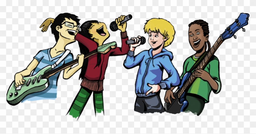 Com Base Na Proposta Do Programa Mundo Musical, O Show - Cartoon Clipart