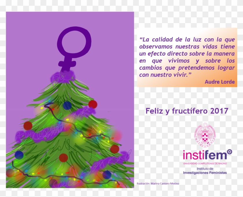 Feliz Y Productivo - Christmas Tree Clipart