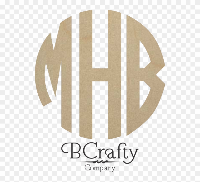Wooden Circle Monogram , Png Download - Poster Clipart