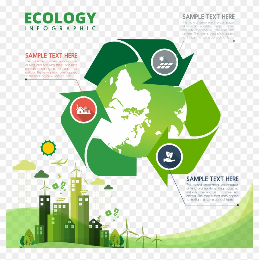 Recycling Symbol Ecology Icon - Environment Recycling Symbol Clipart