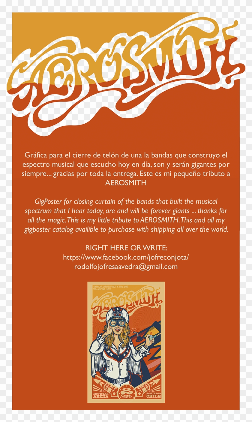 Aerosmith Chile Poster , Png Download - Aerosmith Clipart