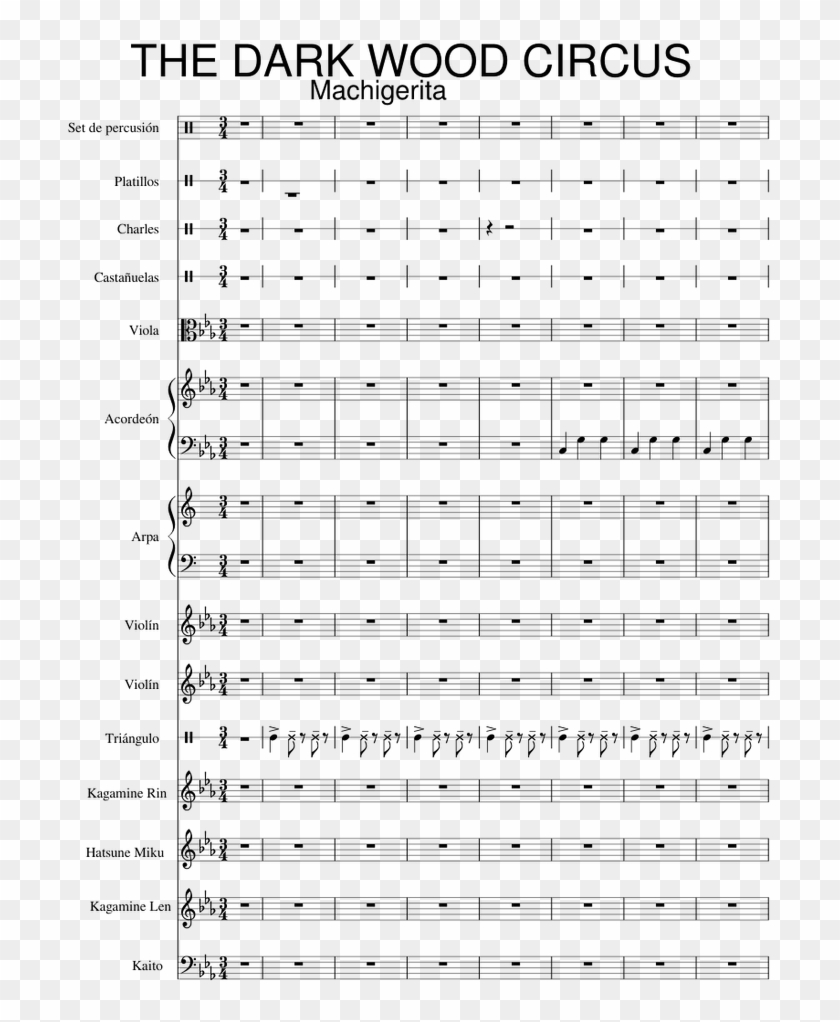 The Dark Wood Circus By Machigerita - Seven Nation Army Recorder Sheet Music Clipart