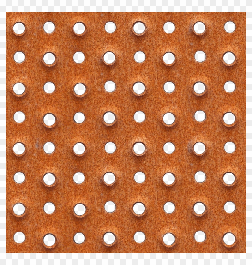 Rusty Industrial Perforated Steel - Fundo Rosa E Marrom Clipart