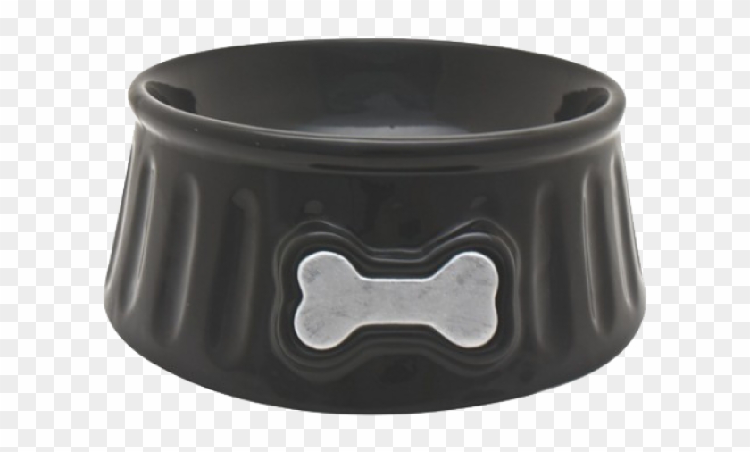 Comedero Ceramico Negro Lazo Hagen - Bangle Clipart