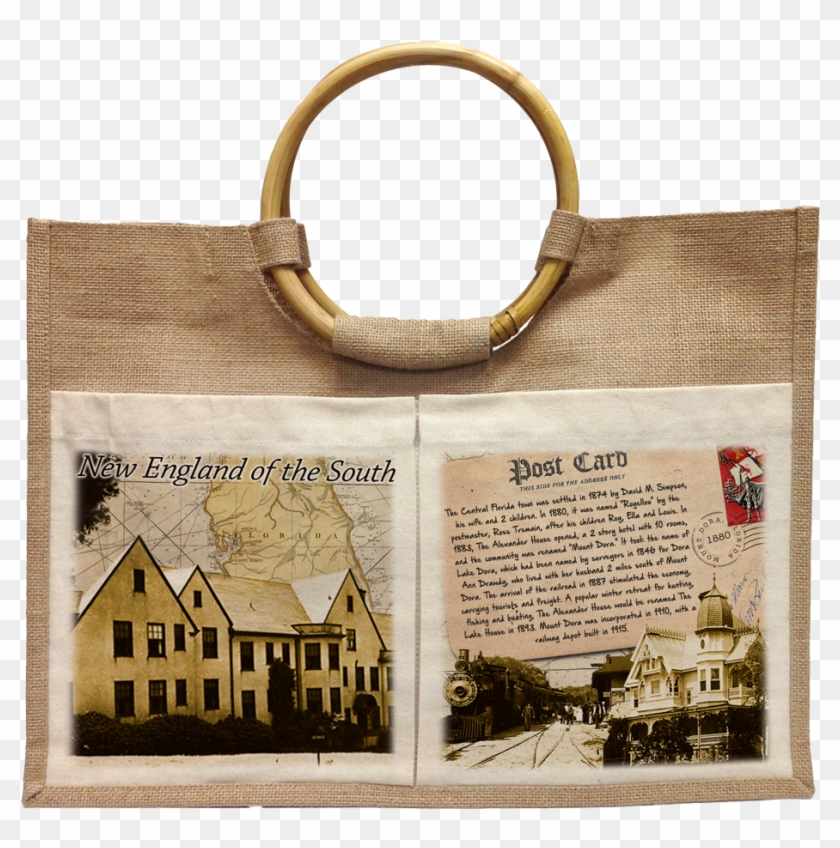 Hjuba-180 Round Handle Jute Bag - Tote Bag Clipart