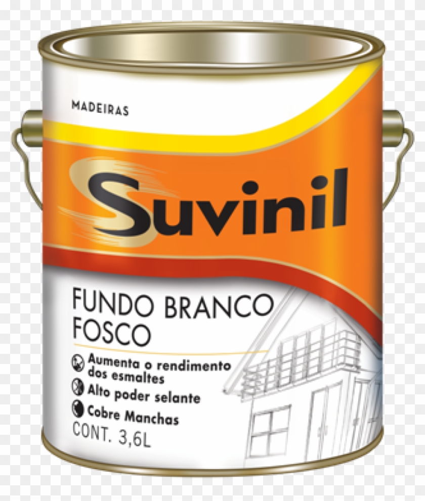 Fundo Branco Fosco Suvinil 3,6l - Lata De Massa Corrida Clipart