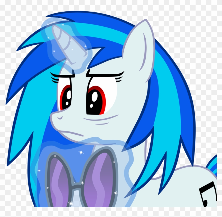 Dj Pon-3, Female, Glasses, Glowing Horn, Horn, Levitation, - Cartoon Clipart #4930471