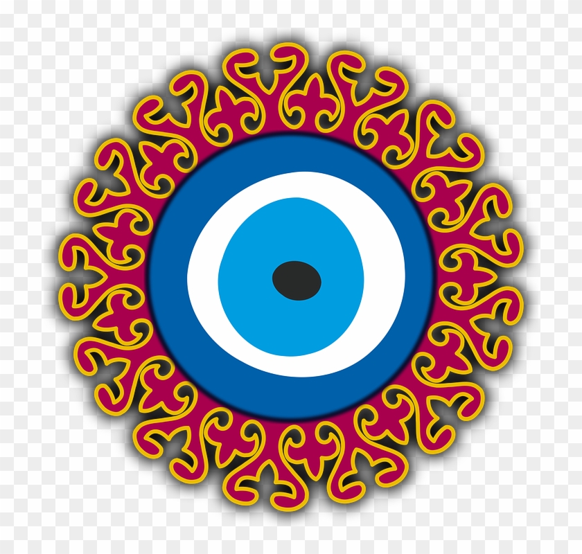 Nazar Nazar Amulet Turkish Turkey Oriental Eye - Circle Clipart #4930582