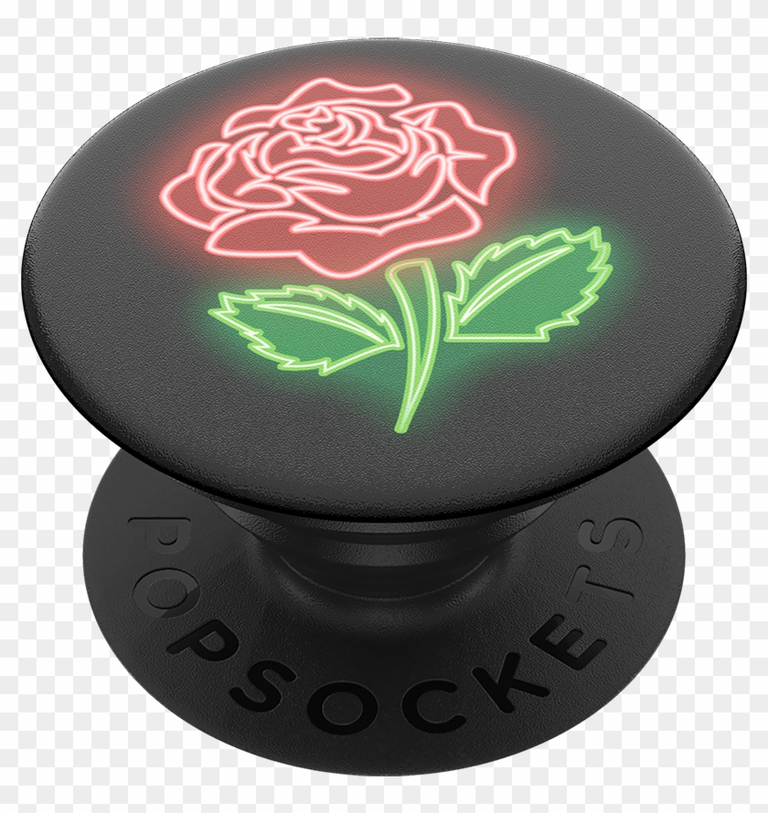 Neon Rose, Popsockets - Neon Rose Popsocket Clipart