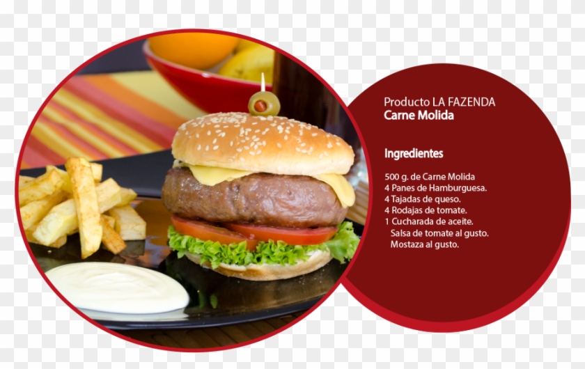 Hamburguesa La Fazenda - Hamburguesas De Carne Molida Clipart #4930907