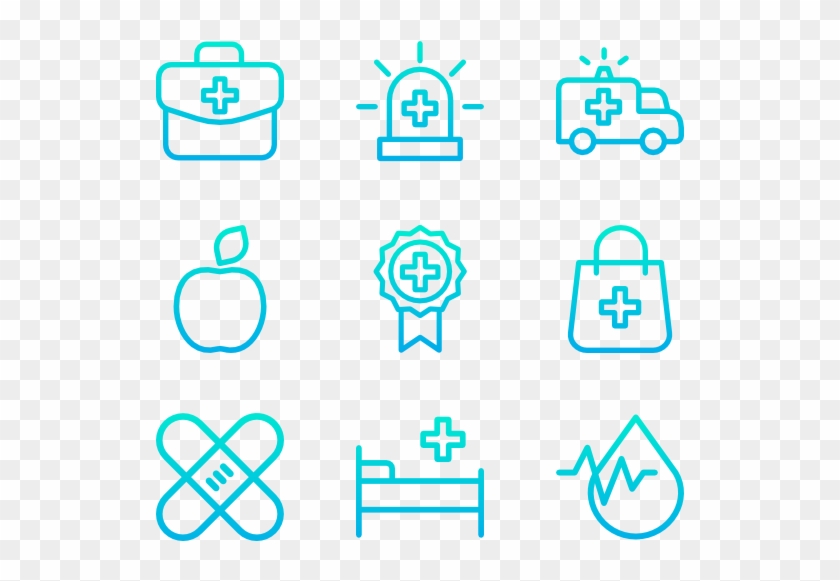 Medical - Icons With Gradient Clipart #4931064