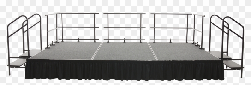 Amtab Sts162424c Complete Carpeted Fixed Height Stage - Bed Frame Clipart #4931192