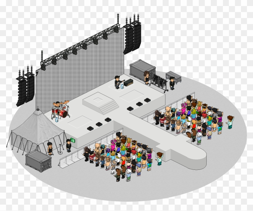 Dangerous Woman Tour Stage - Floor Plan Clipart