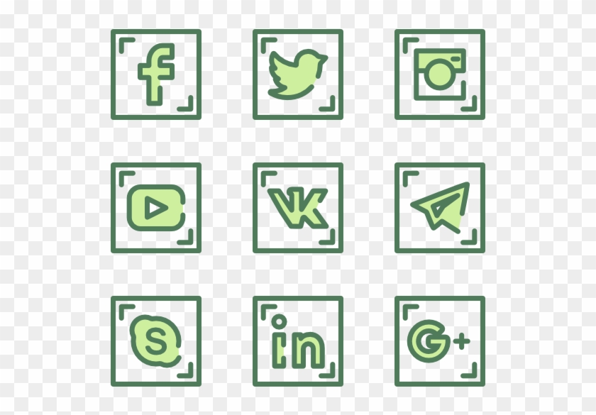 Social Media - Icon Social Network Red Clipart