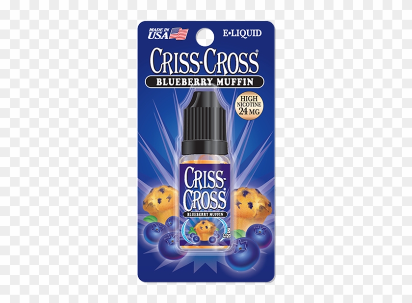 Criss Cross E Liquid Blueberry Muffin - Criss Cross Tobacco Clipart