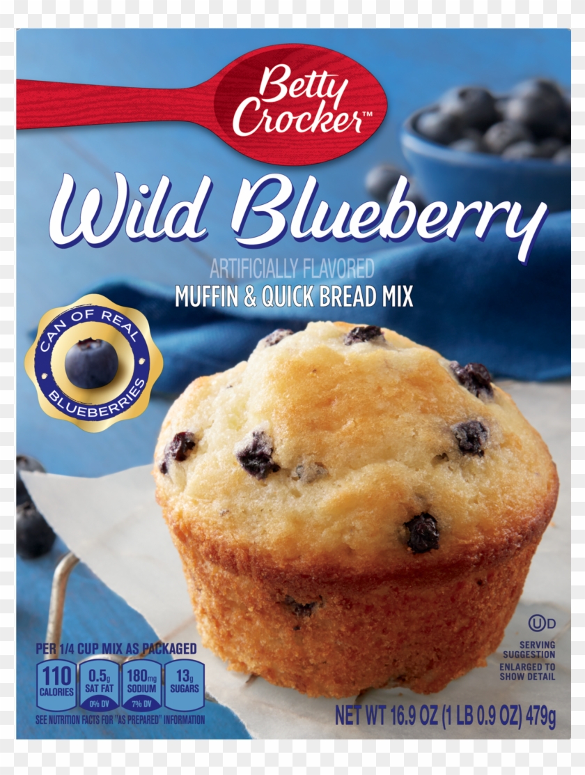 Betty Crocker Wild Blueberry Muffin And Quick Bread - Betty Crocker Blueberry Muffin Mix Clipart #4931665
