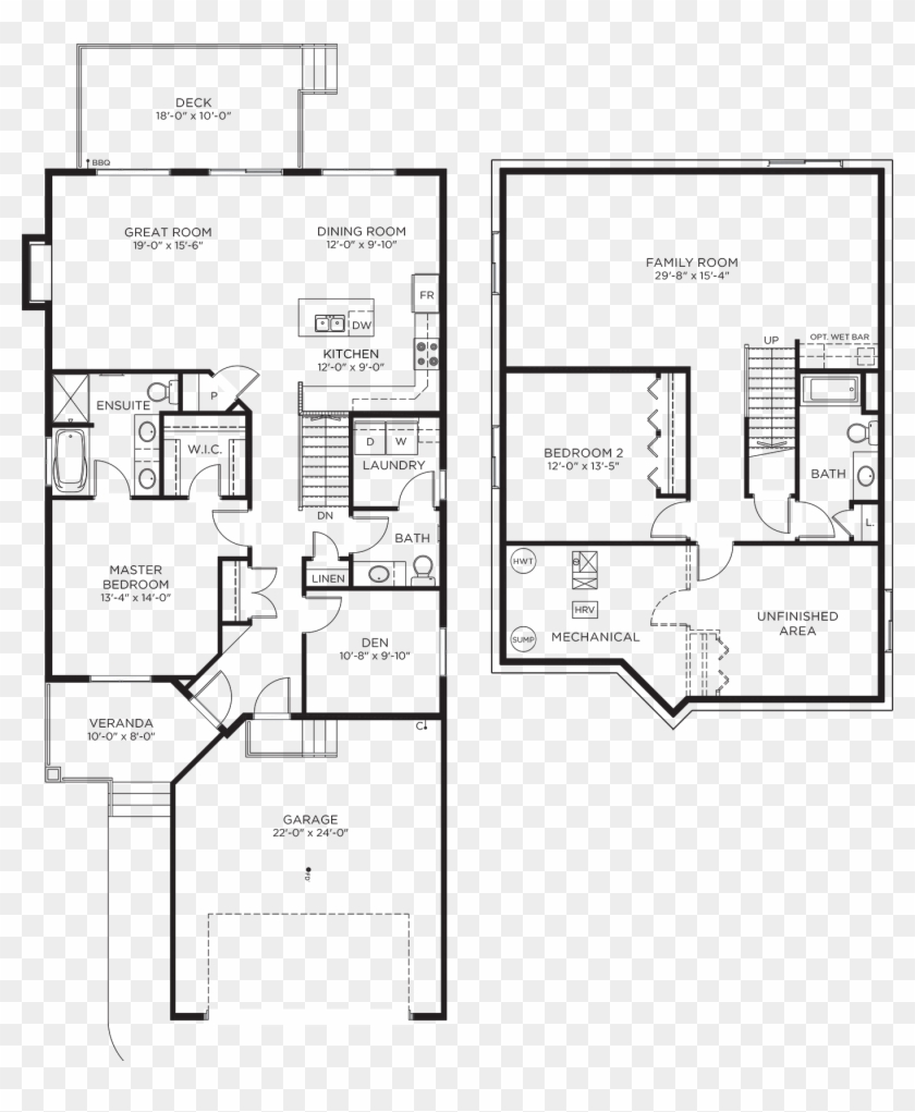 Mahogany 32 Floor Plan - Floor Plan Clipart #4931704