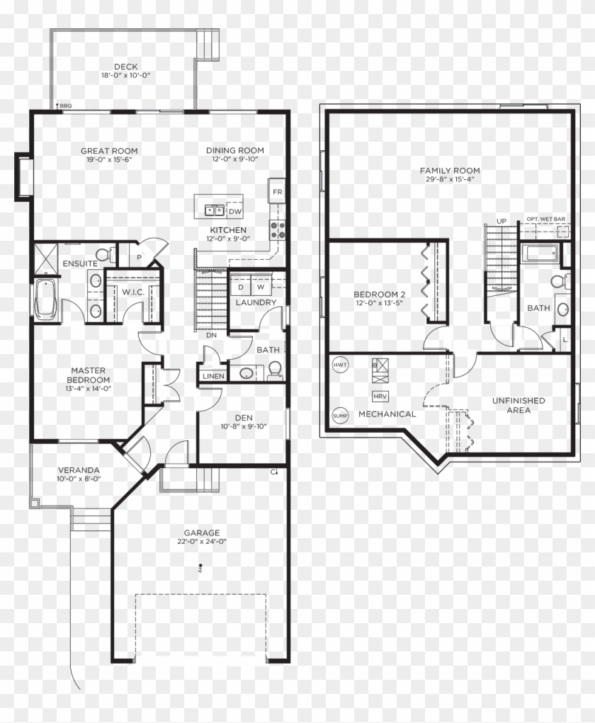 Mahogany 32 Floor Plan - Floor Plan Clipart