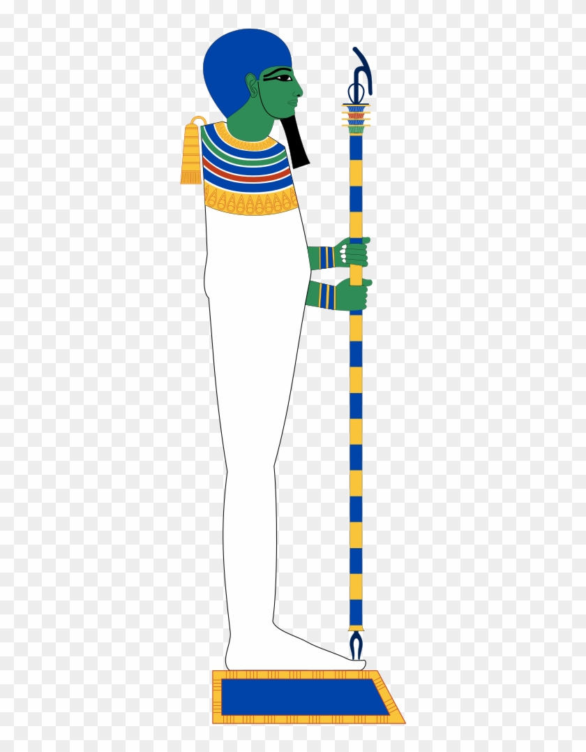 Ptah Standing Mirror Clipart