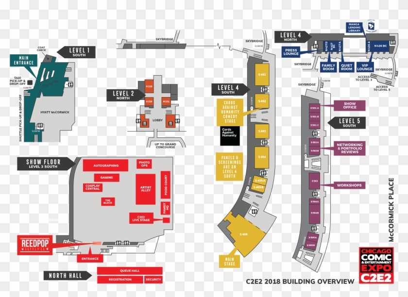 C2e2 2018 Levels 1-5 - C2e2 Clipart #4932295