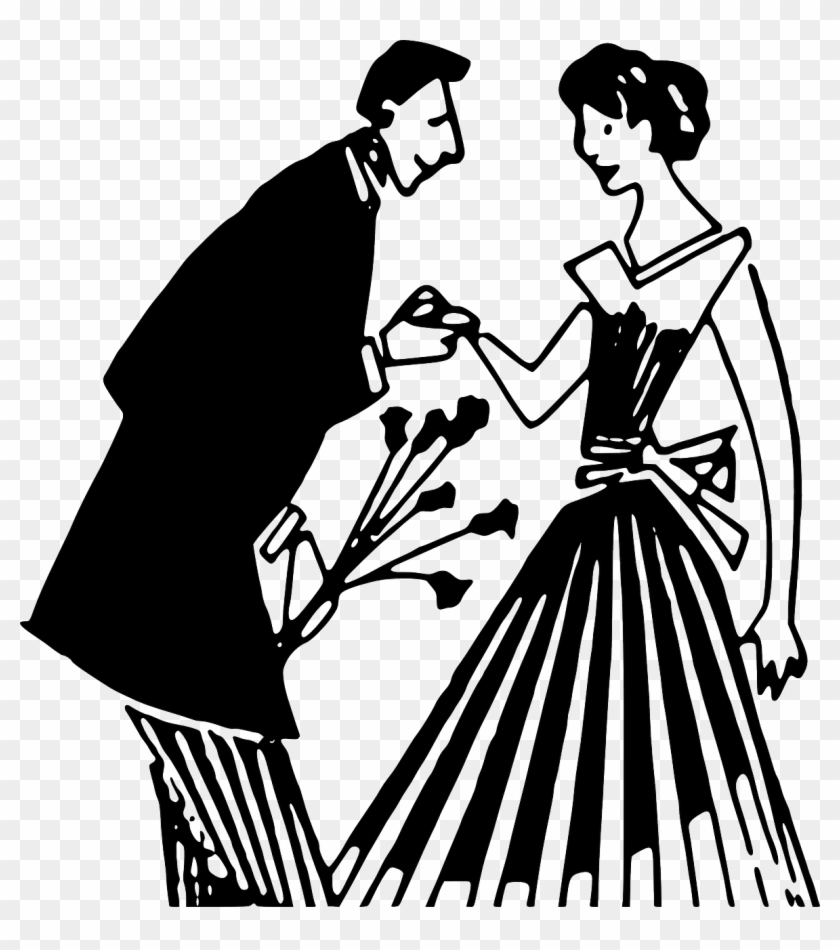Couple Love Marriage Proposal Png Image - Courting Clipart Transparent Png #4932670