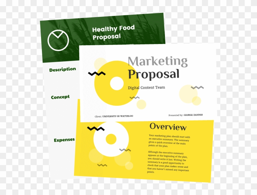 Start With One Of Our Customizable Proposal Templates - Proposal Design Food Clipart