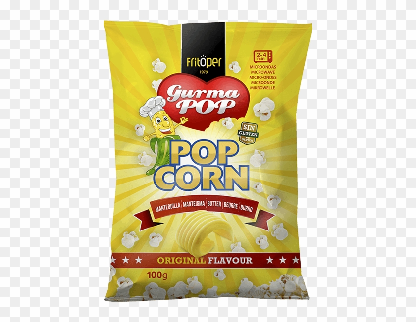 Palomitas De Mantequilla Formato Individual 100gr - Potato Chip Clipart