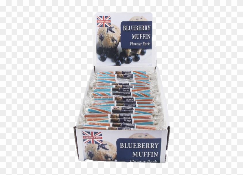 Blueberry Muffin Flavour Holiday Seaside Rock By Rainbow - Box Clipart #4933334