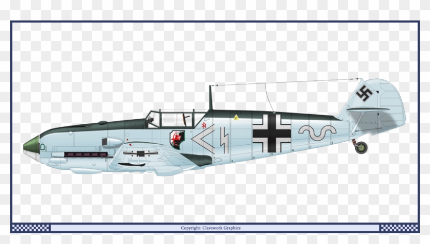 German Bf 109 Stab1 Jg1 Messerschmitt Bf 109 3 View Clipart Pikpng
