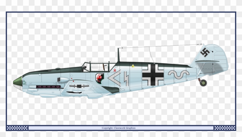 German Bf 109 E3 Stab1 Jg1 - Messerschmitt Bf 109 3 View Clipart #4933622