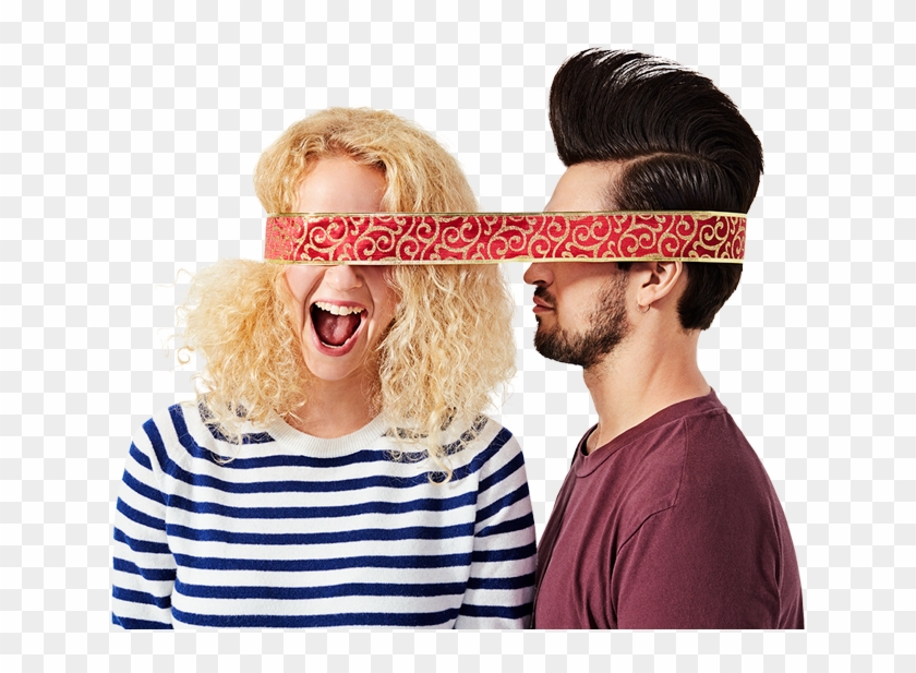 Boy And Girls Heads Wrapped In Ribbon - Blond Clipart #4933816