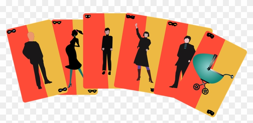Cards Games Family Fun Play - Illustration Clipart