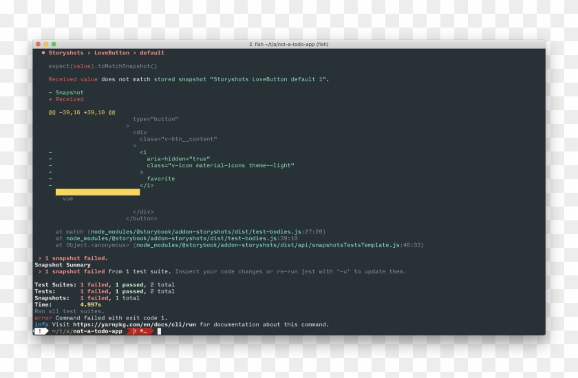Adding Storybook Testing - Spotify Terminal Clipart